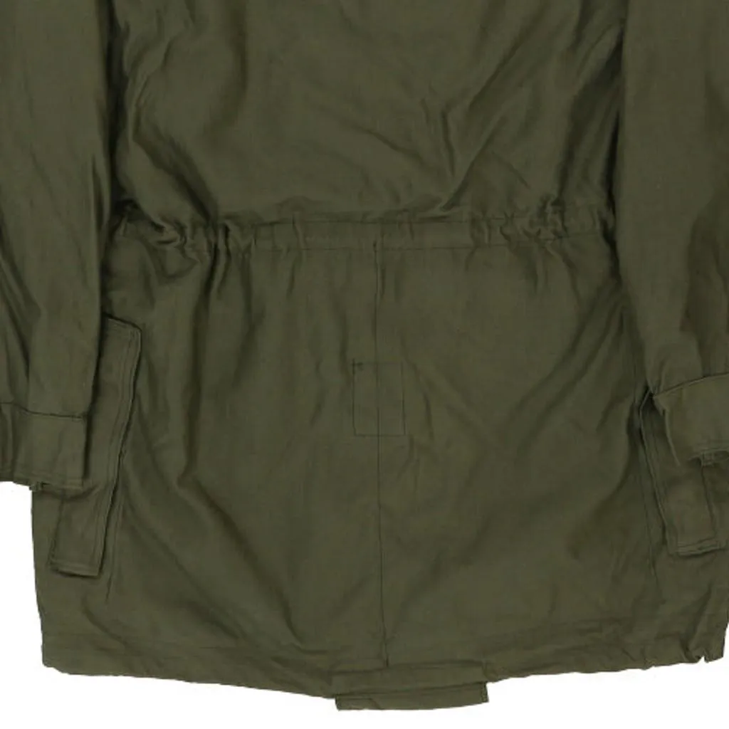 1987 Belgian Army Abl Seyntex Parka - Large Khaki Cotton Blend