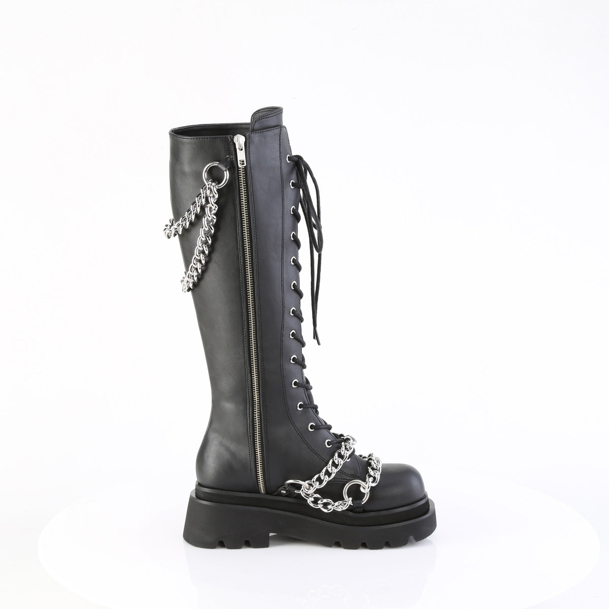 2 Inch Platform RENEGADE-215 Black Vegan Leather