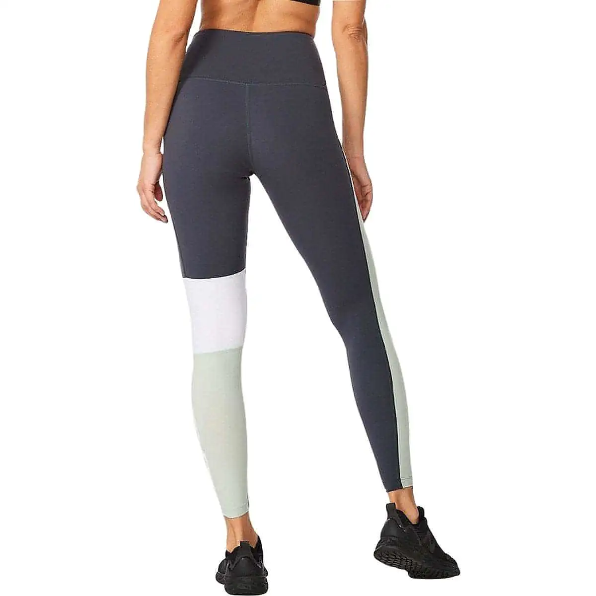 2XU Form Block Hi Rise Compression Womens Long Running Tights - Navy