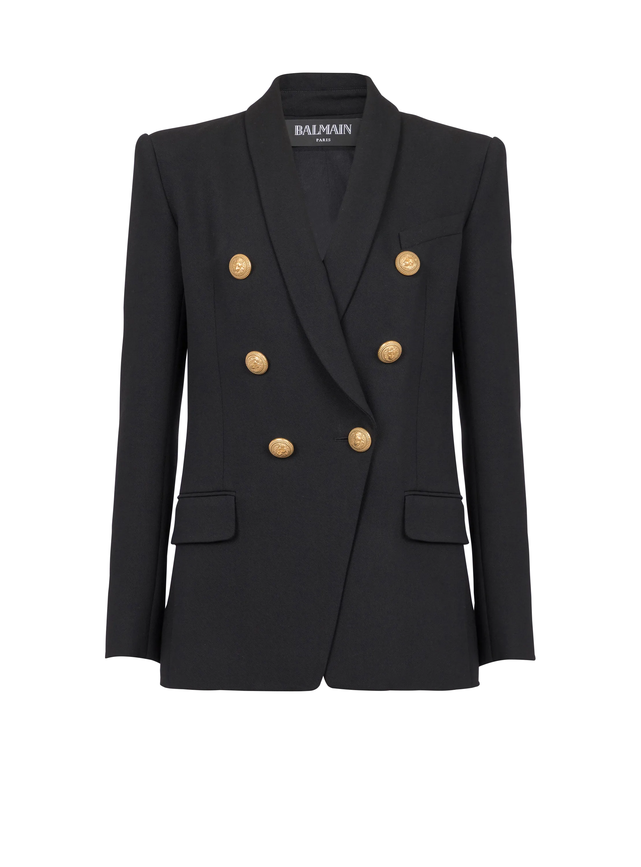 6-button wool jacket