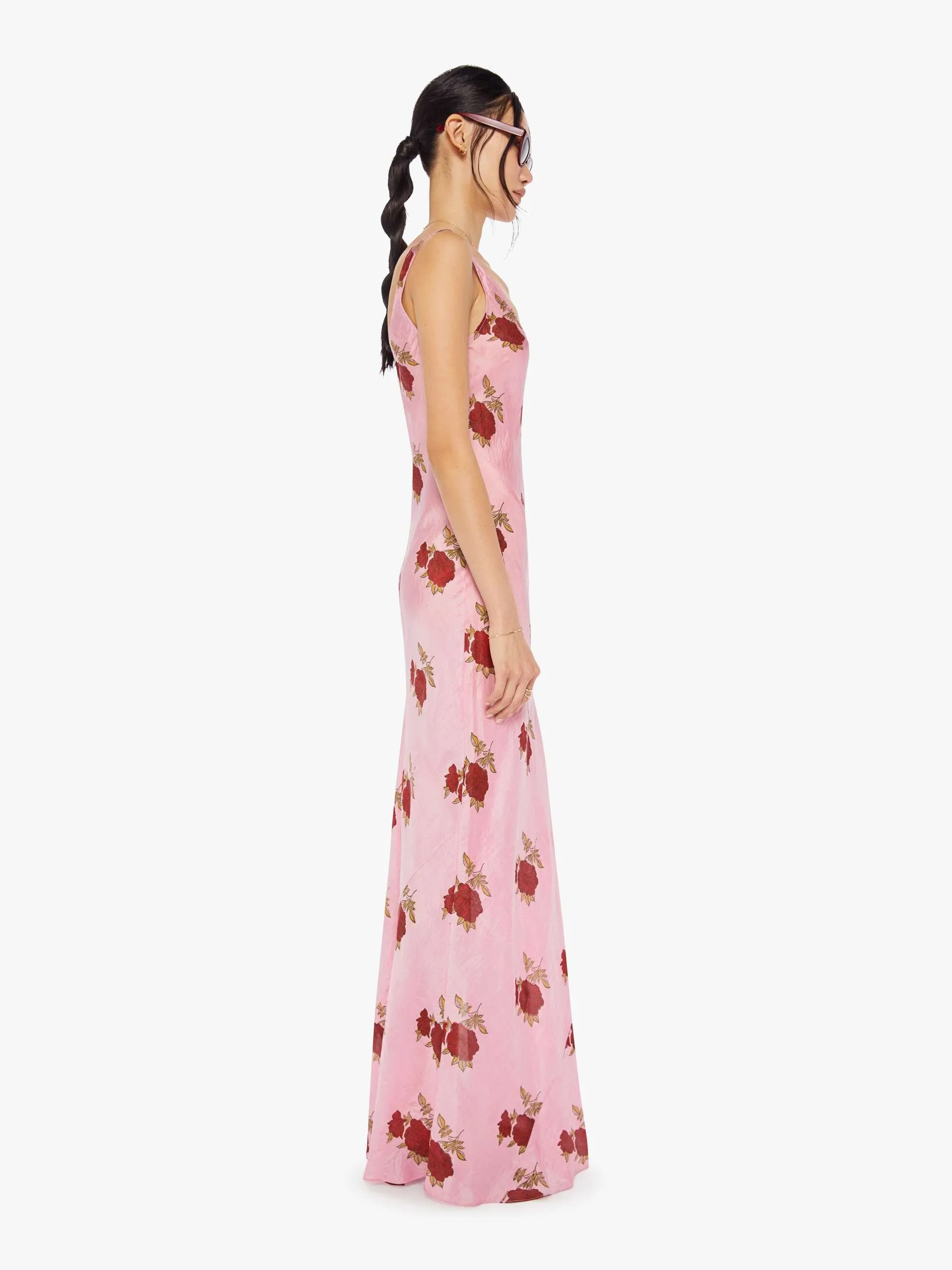 Alix Of Bohemia Adele Silk Dress - Pink Ruby