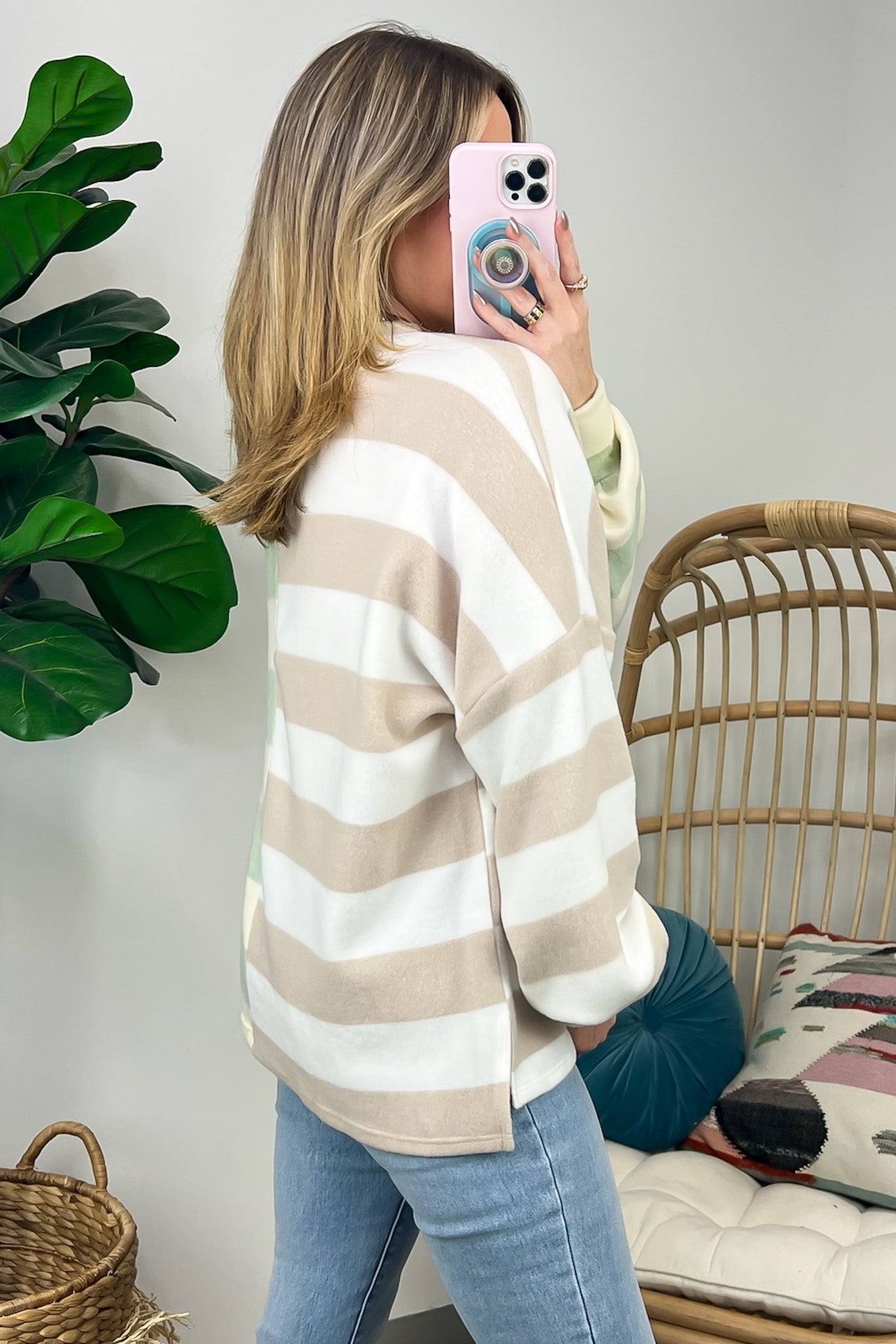 Annadale Oversized Striped Contrast Sweater - FINAL SALE