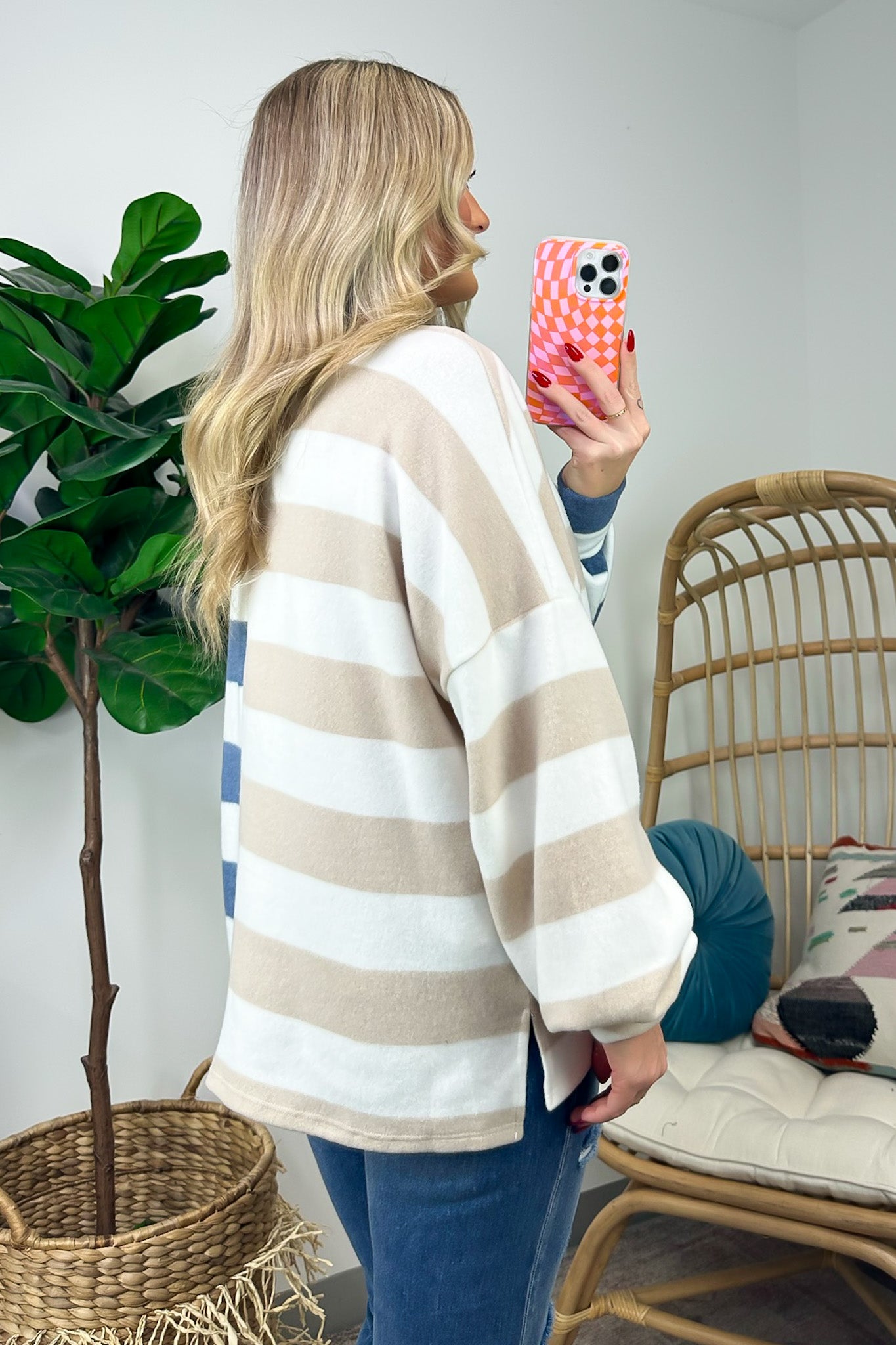 Annadale Oversized Striped Contrast Sweater - FINAL SALE