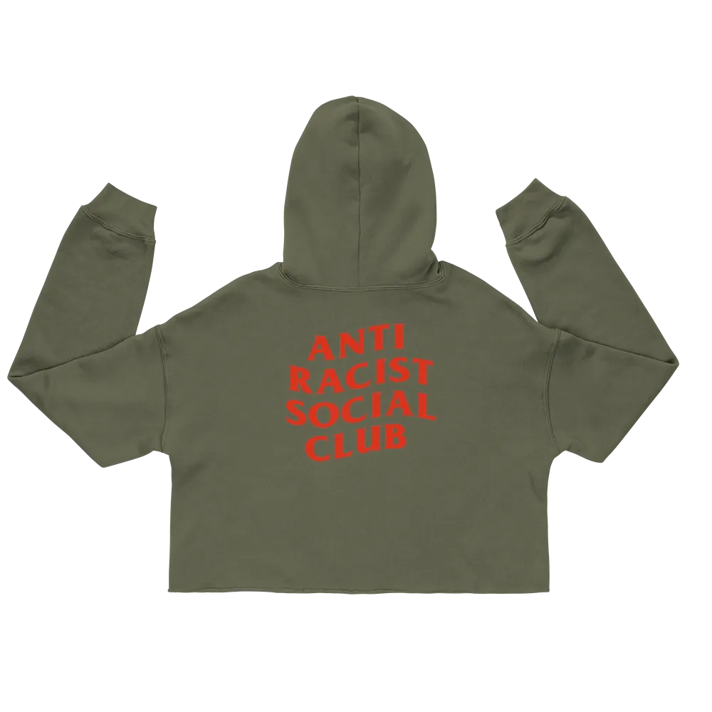 Anti Racist Social Club Cropped Hoodie