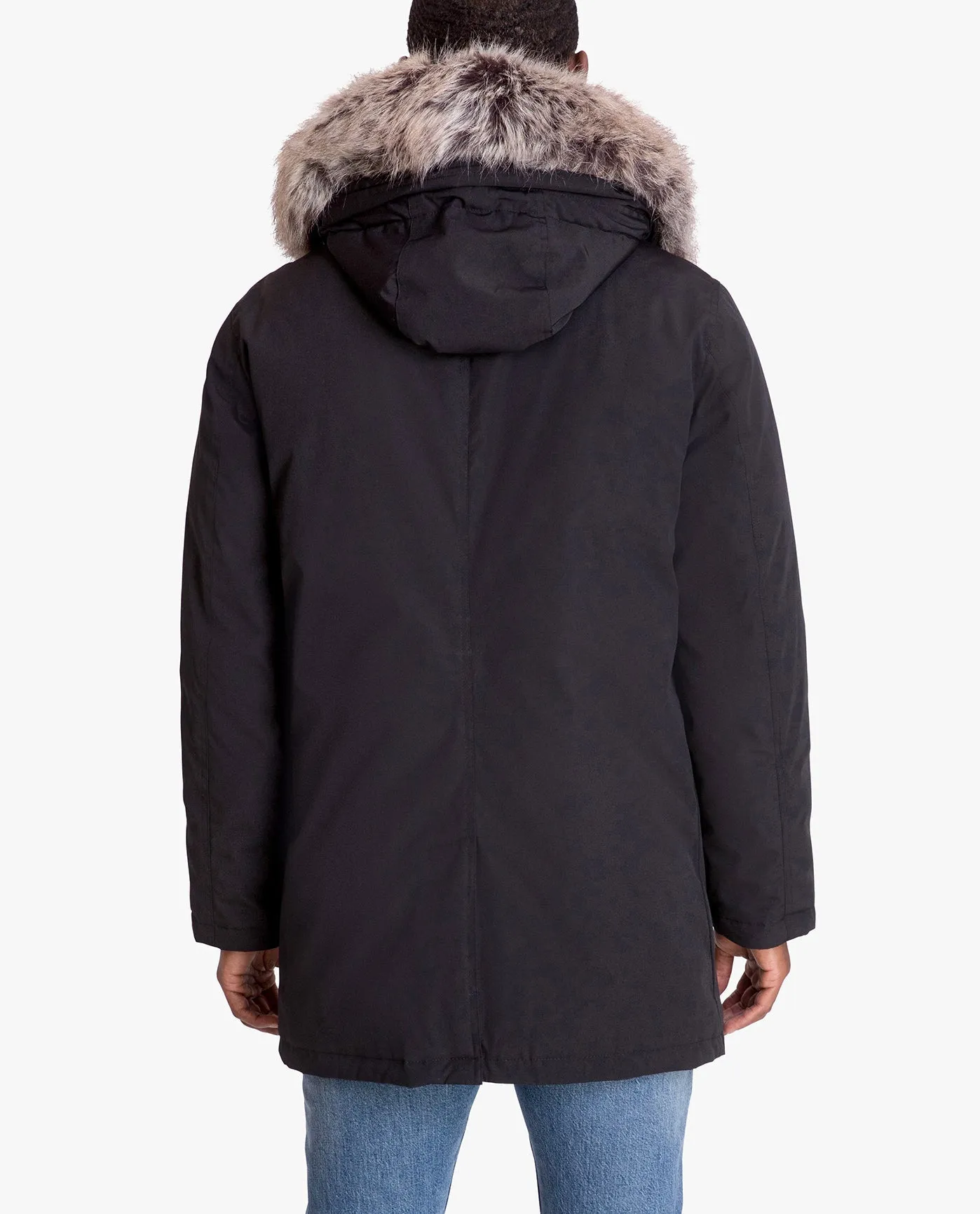 ARTIC PARKA WITH HOOD AND REMOVABLE FAUX FUR TRIM