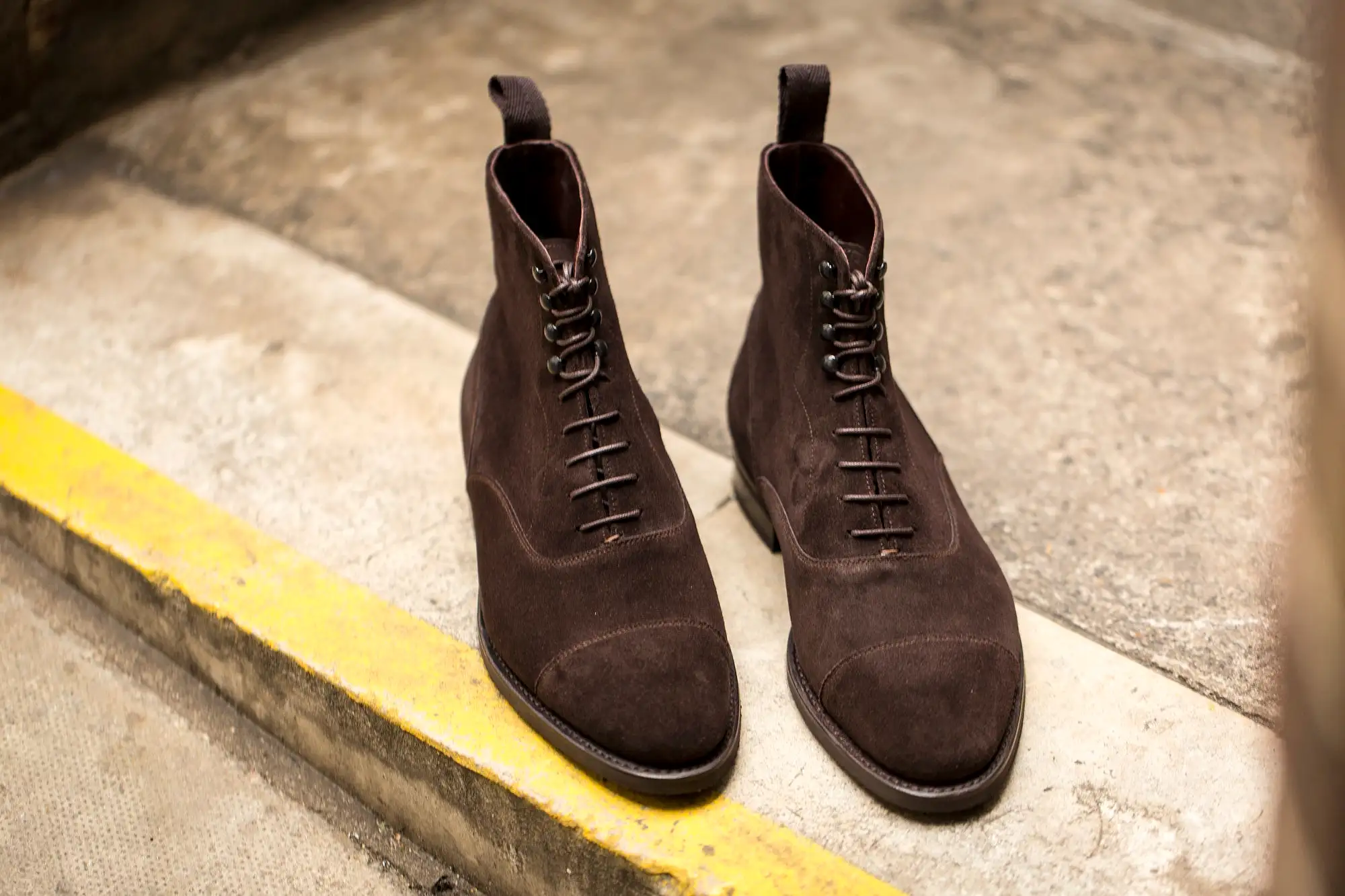 Ashworth - MTO - Dark Brown Suede - TMG Last - City Rubber Sole