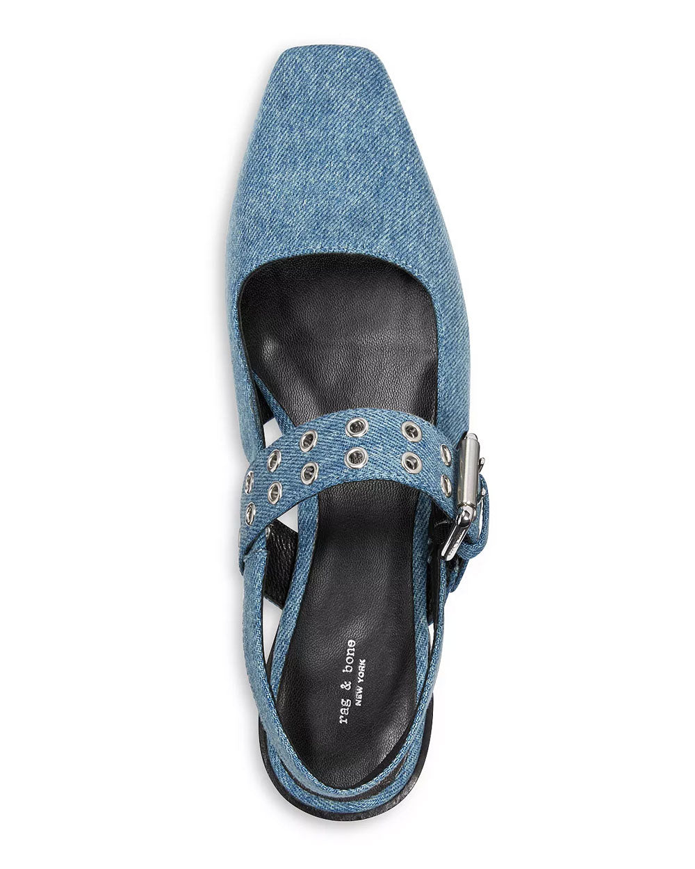 Astra Slingback Flat in Denim