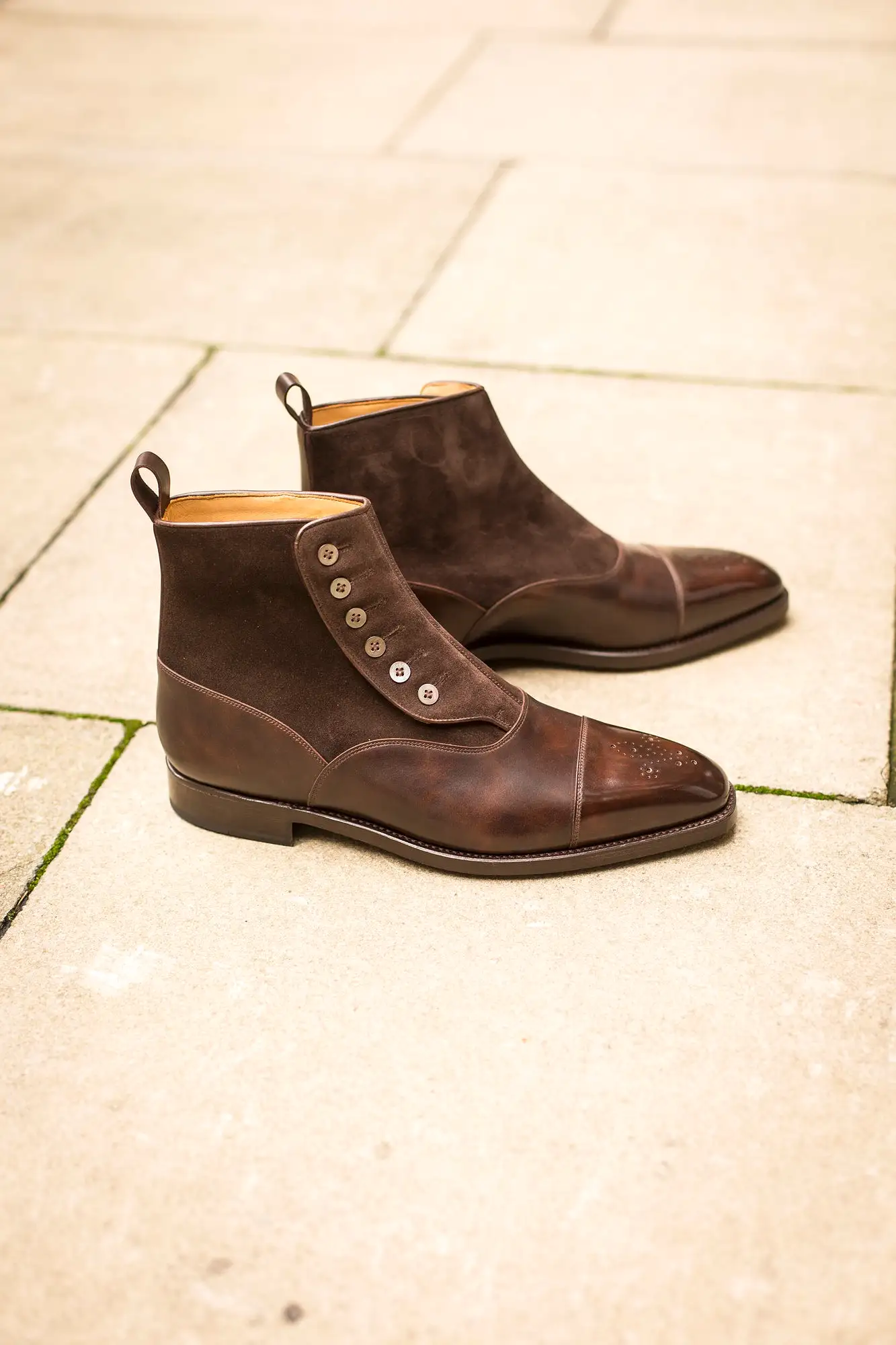 Bagley - MTO - Dark Brown Museum Calf / Dark Brown Suede - LPB Last - Double Leather Sole