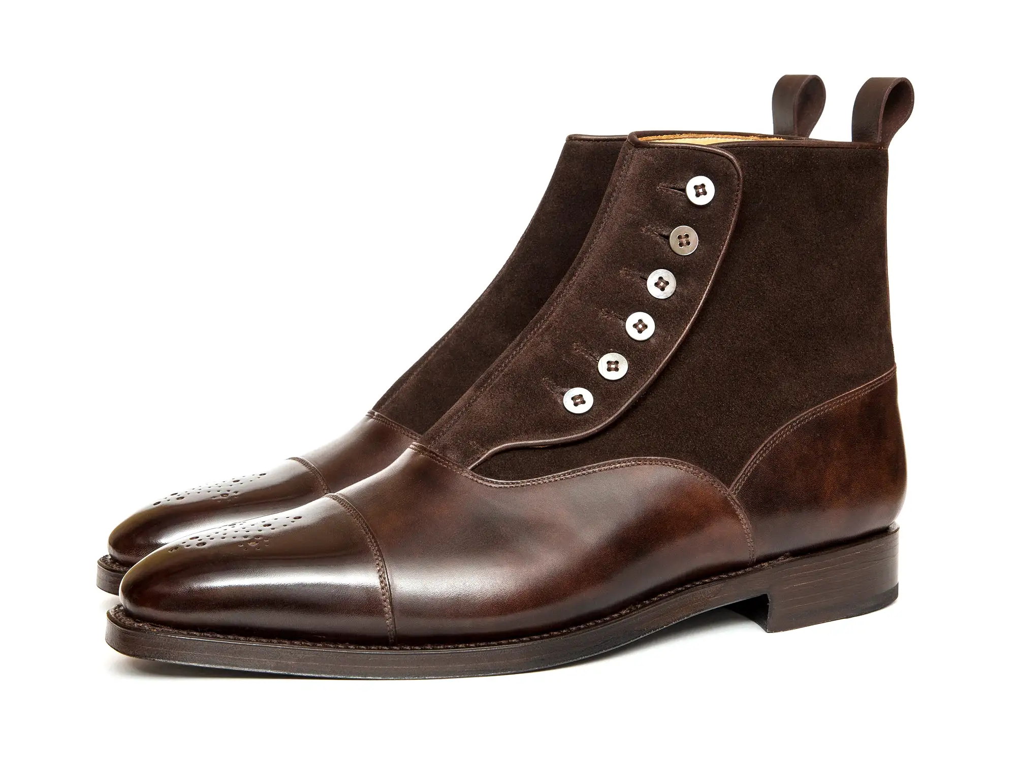 Bagley - MTO - Dark Brown Museum Calf / Dark Brown Suede - LPB Last - Double Leather Sole