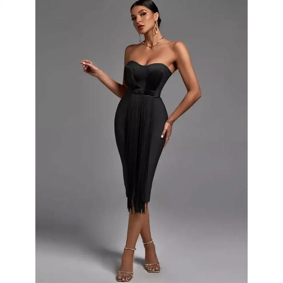 Bandage Boobtube Bodycon Dress