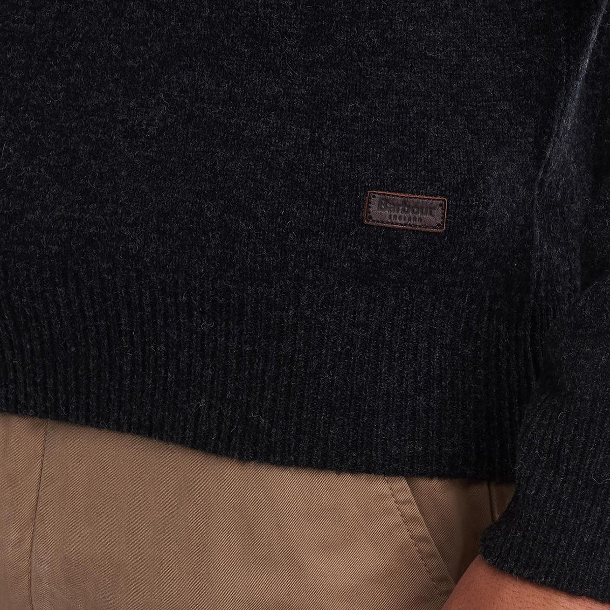 Barbour - Patch Crew Neck Sweater in Charcoal