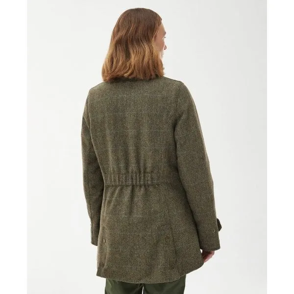 Barbour Womens Fairfield Wool Jacket in Gardenia