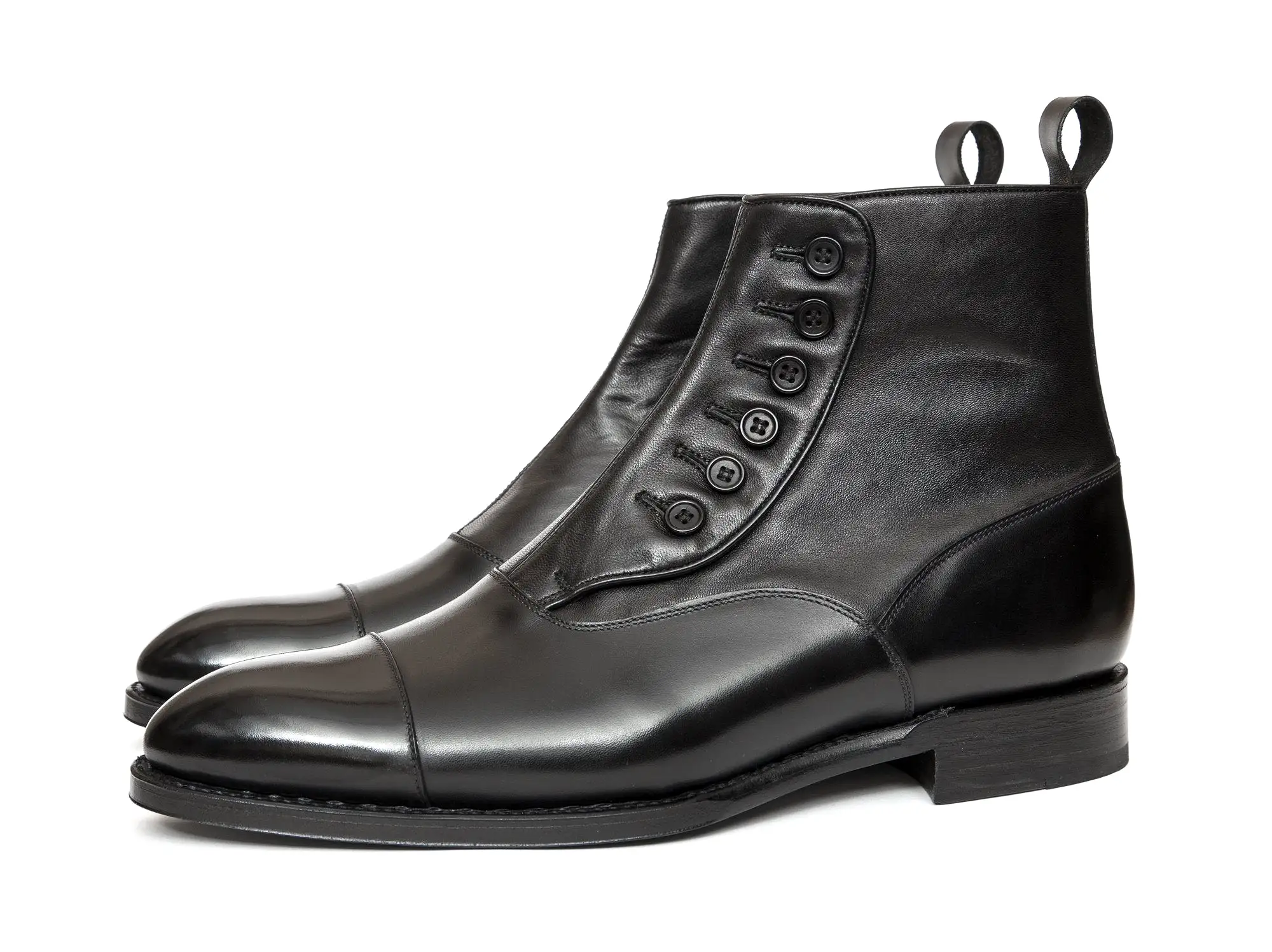 Bellevue - MTO - Black Calf / Soft Black Leather - NGT Last - Single Leather Sole