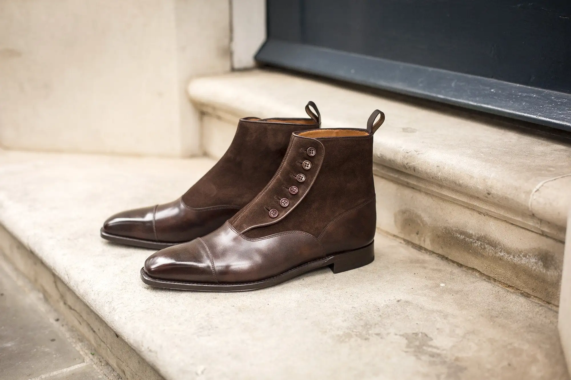 Bellevue - MTO - Dark Brown Museum Calf / Dark Brown Suede - MGF Last - Single Leather Sole