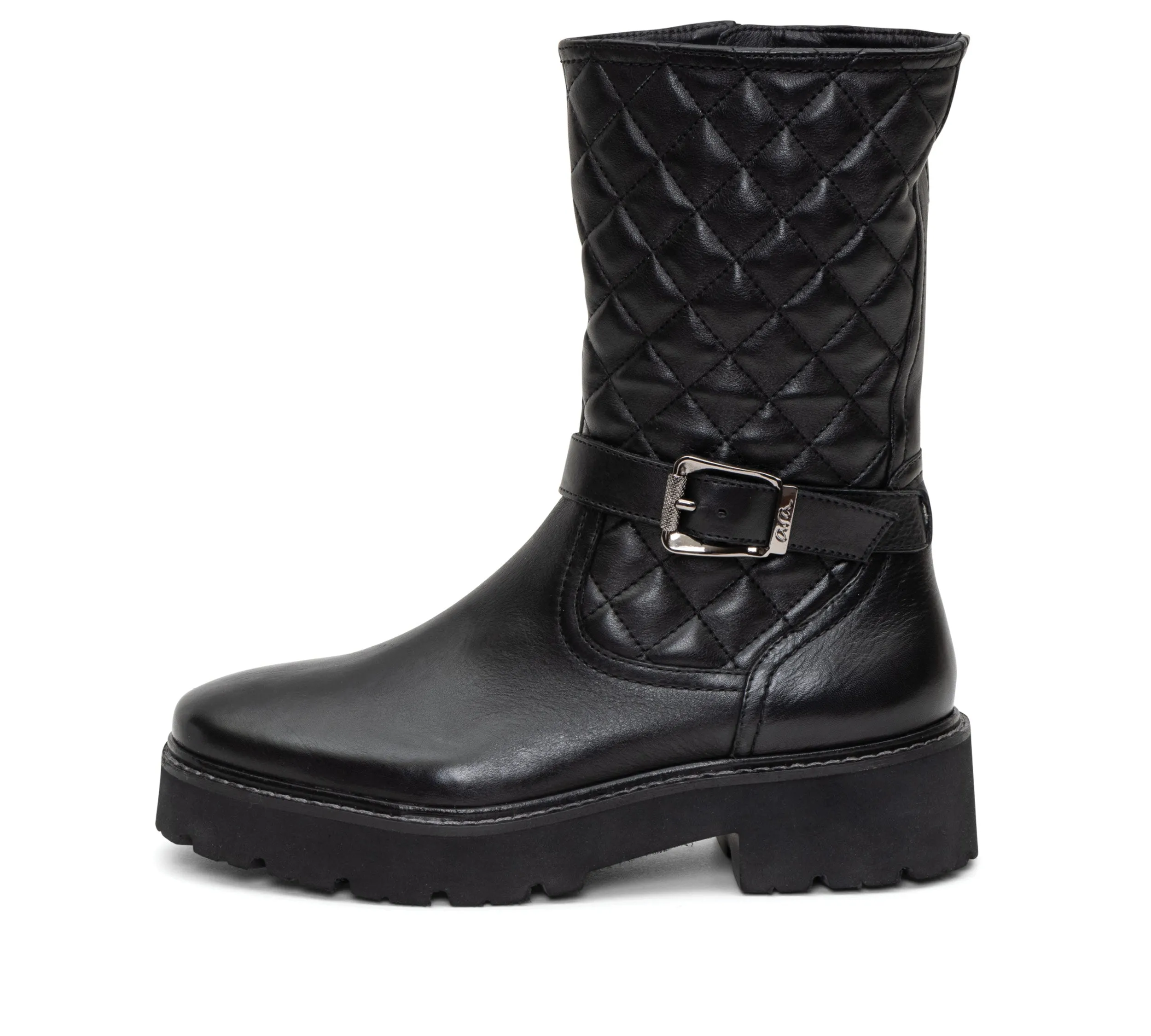 Bethesda Women's Quilted Buckle Boot - Black 01