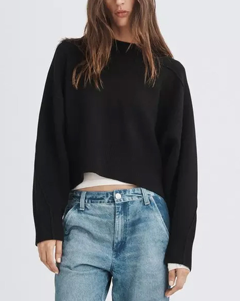 Black Bridget Crewneck Sweater