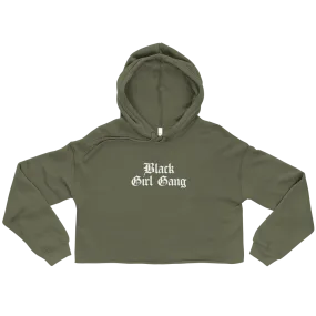 Black Girl Gang Cropped Hoodie