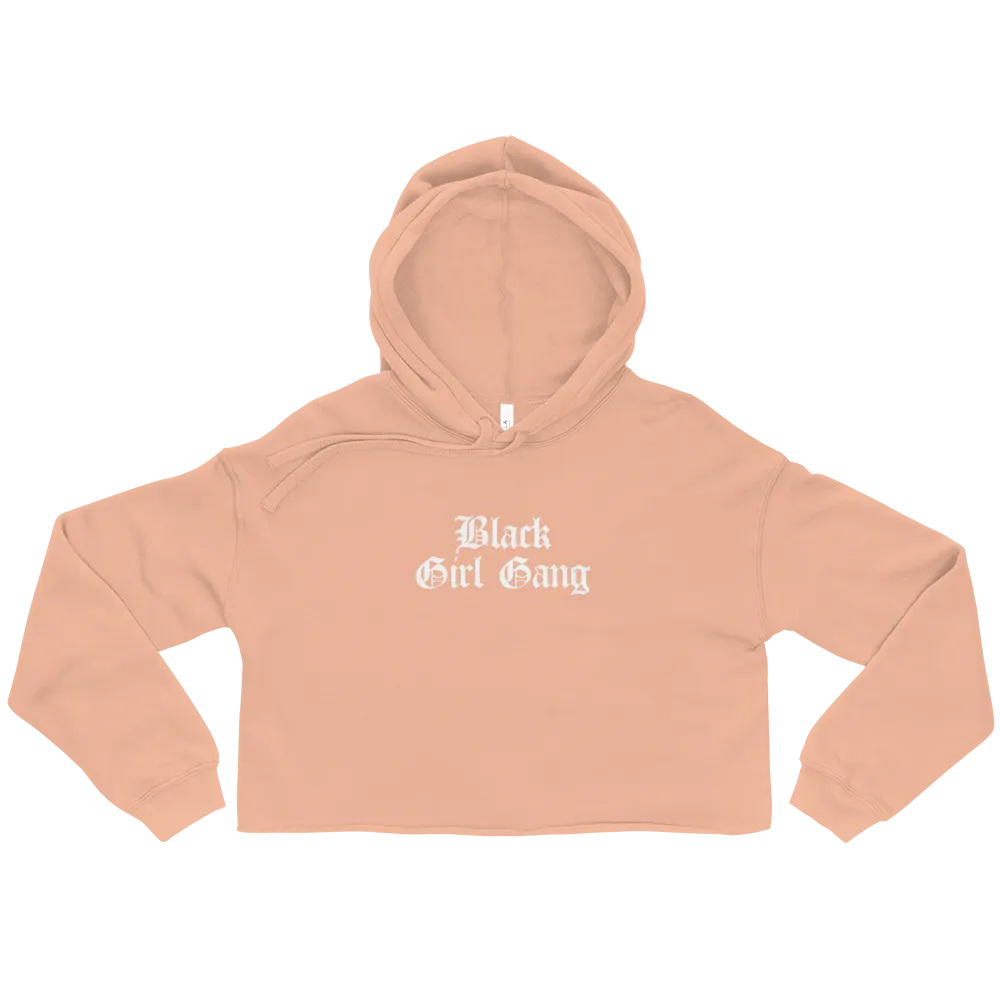 Black Girl Gang Cropped Hoodie