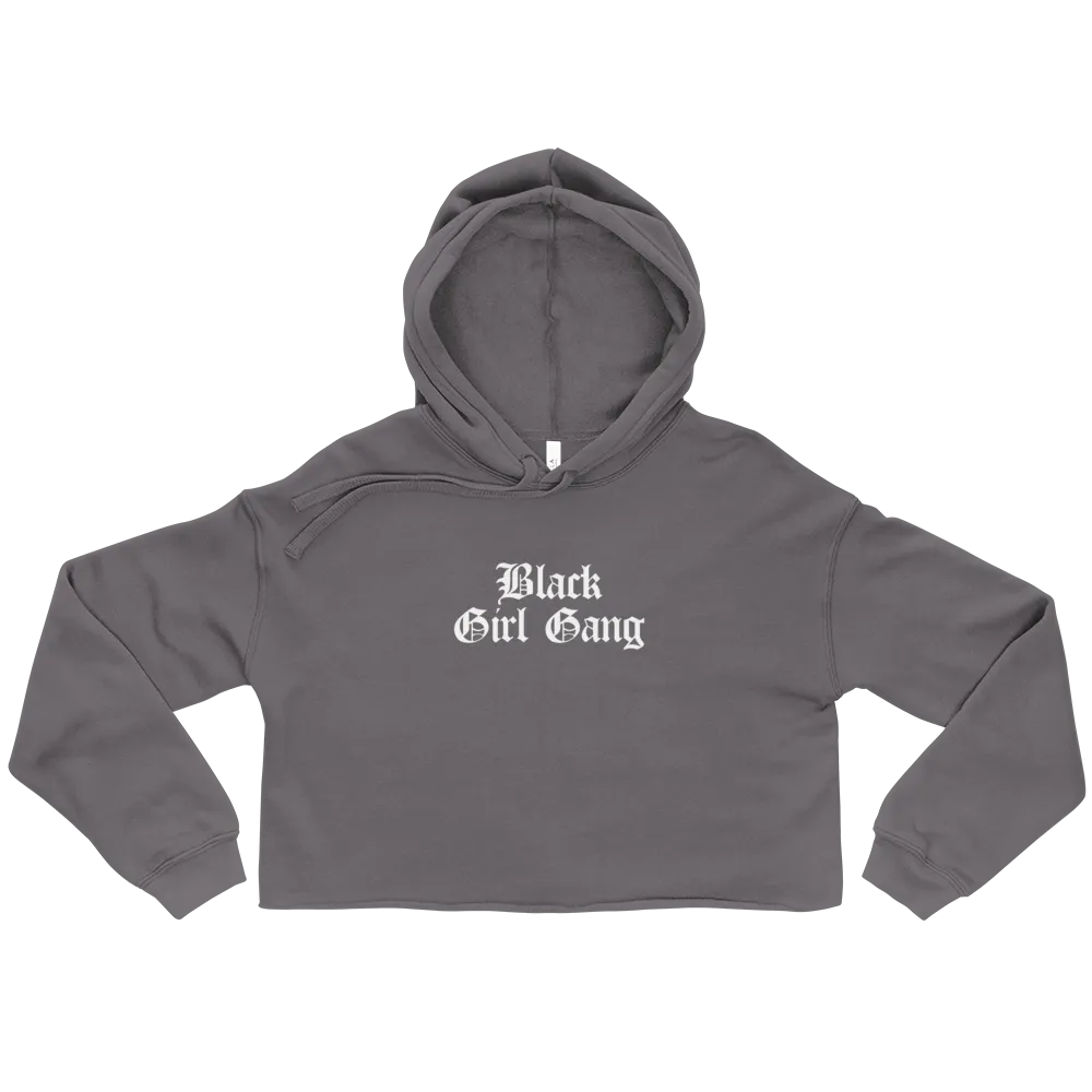 Black Girl Gang Cropped Hoodie