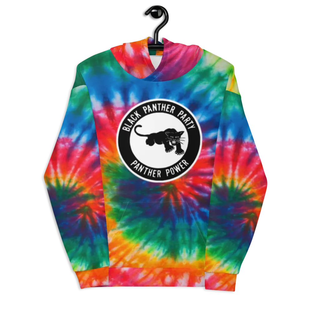 Black Panther Party Tie-Dye Hoodie