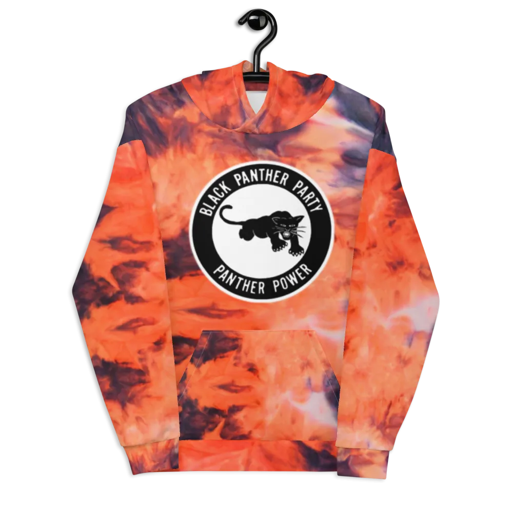 Black Panther Party Tie-Dye Hoodie