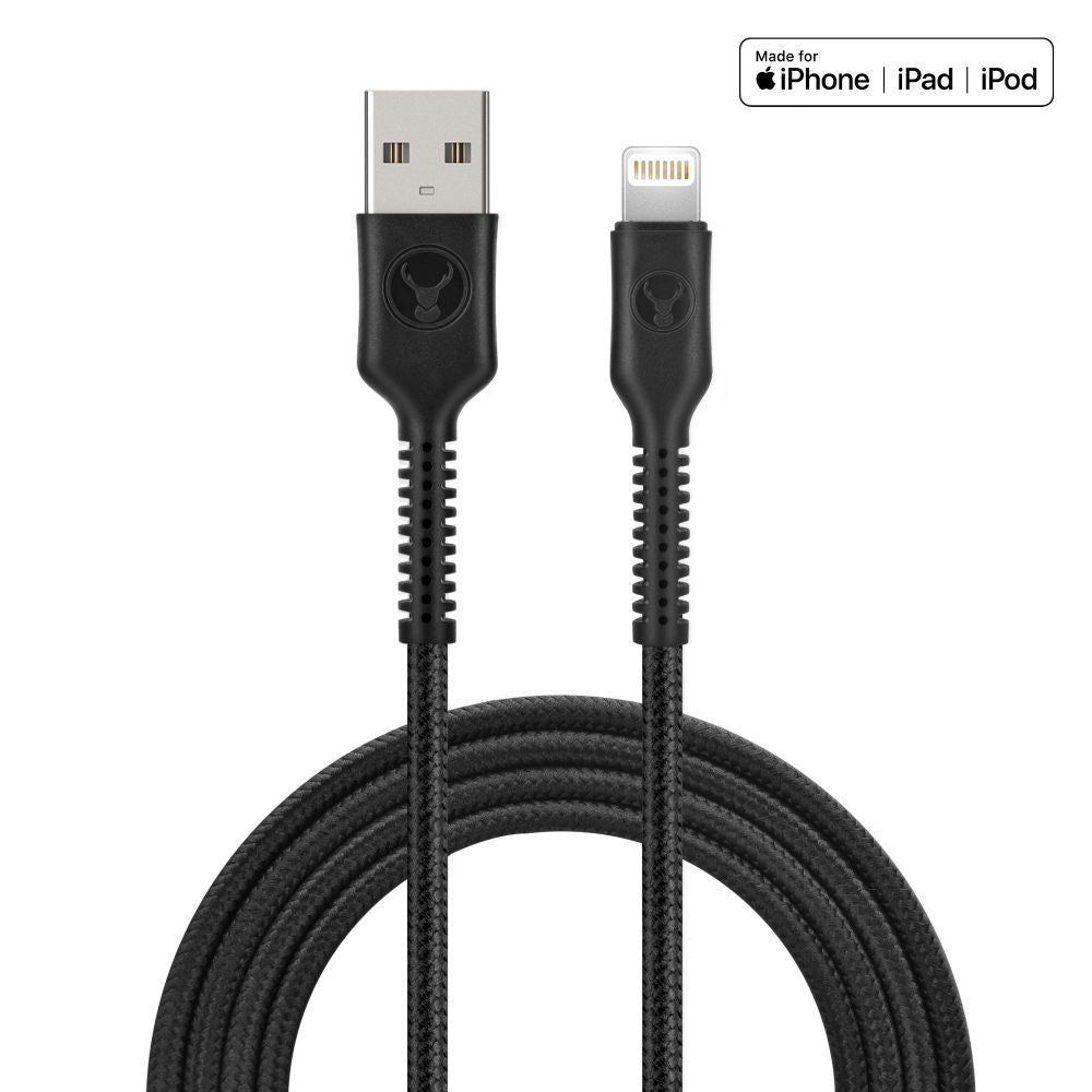 Bonelk Long-Life Easy Grip USB-A to Lightning Cable 1.2m