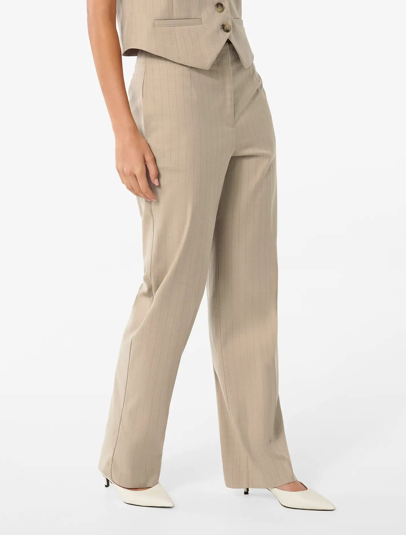 Bonnie Button Straight Leg Pants