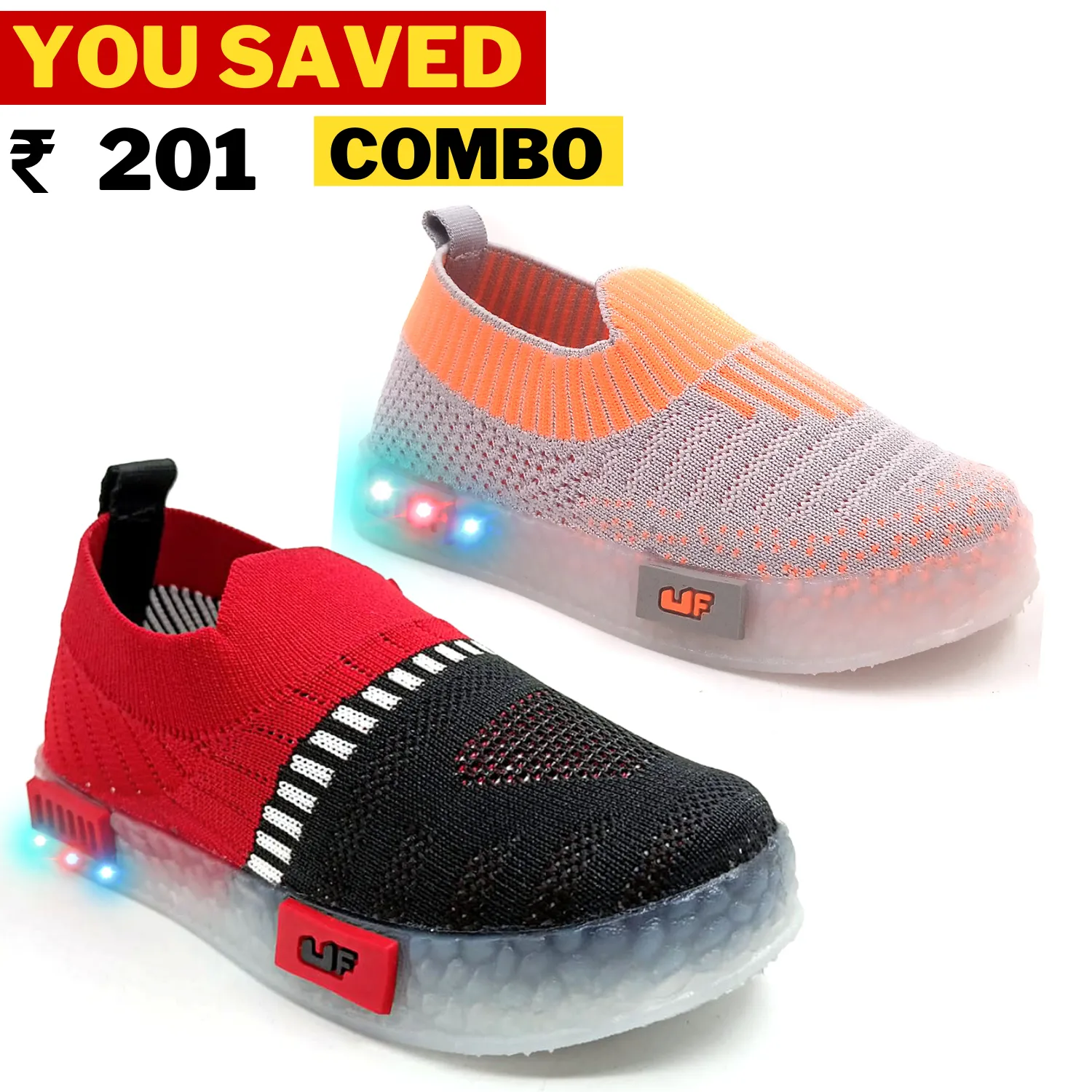 Breathable Air Mesh Kids Casual Slip-On | Combo (Qnty 2)