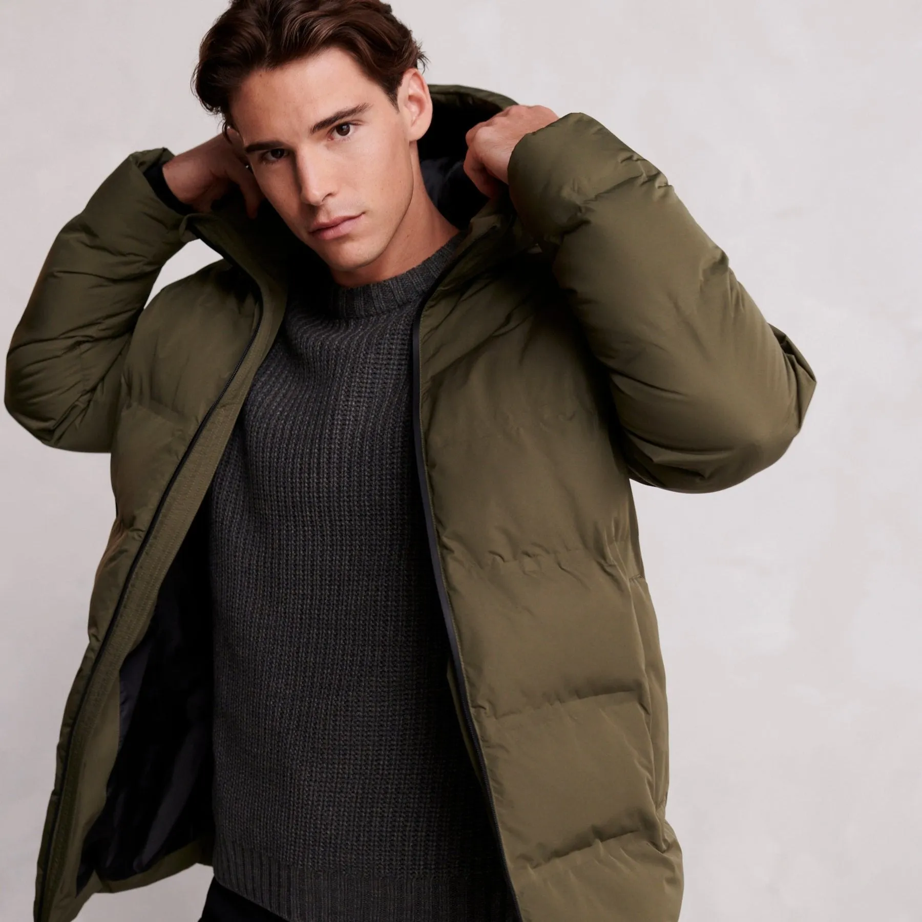 Brinkley Mens  Parka - Khaki