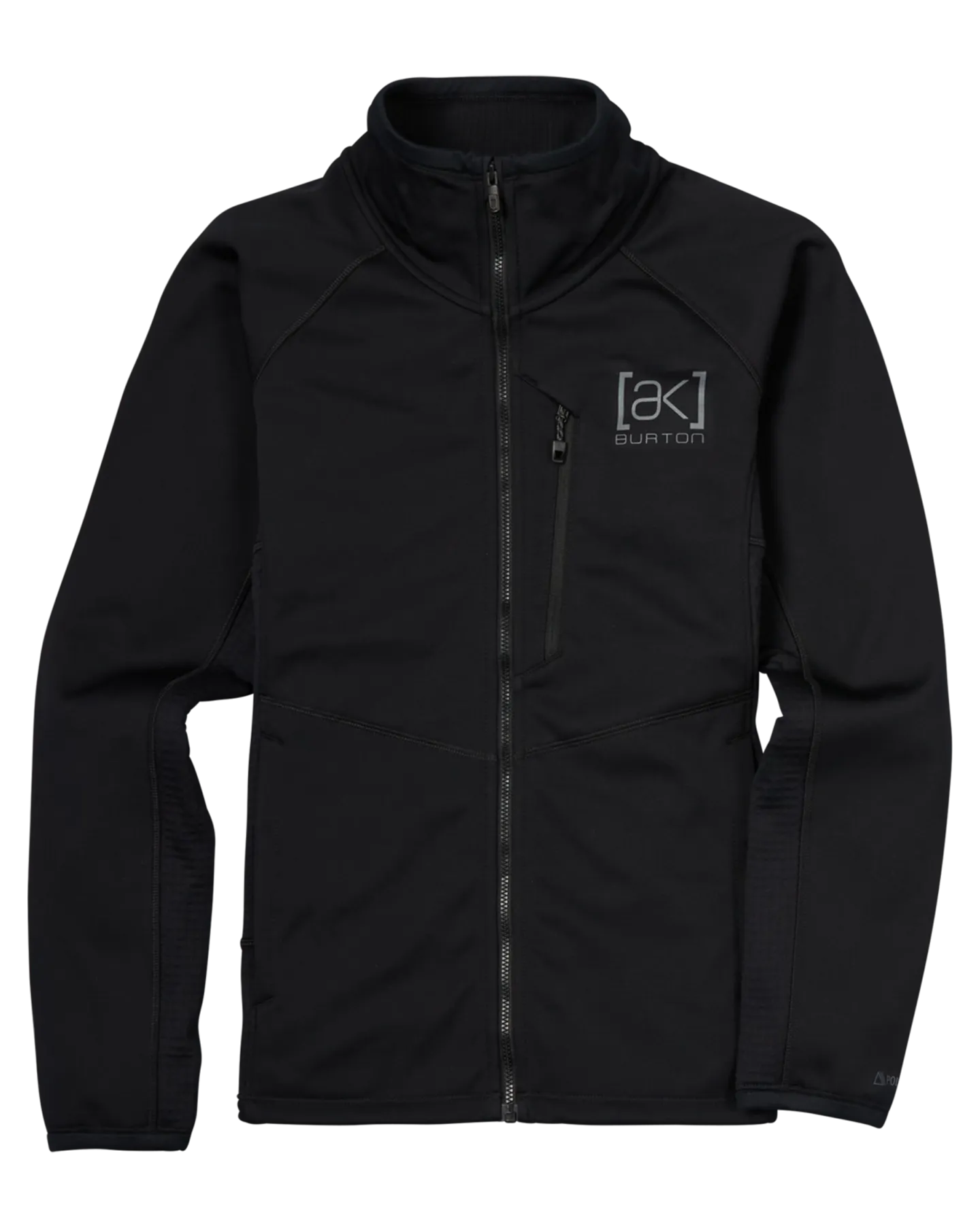 Burton Women's [ak] Helium Power Grid Full-Zip Fleece - True Black