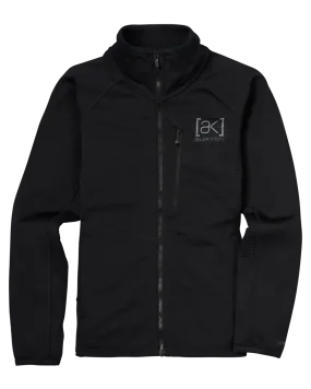 Burton Women's [ak] Helium Power Grid Full-Zip Fleece - True Black