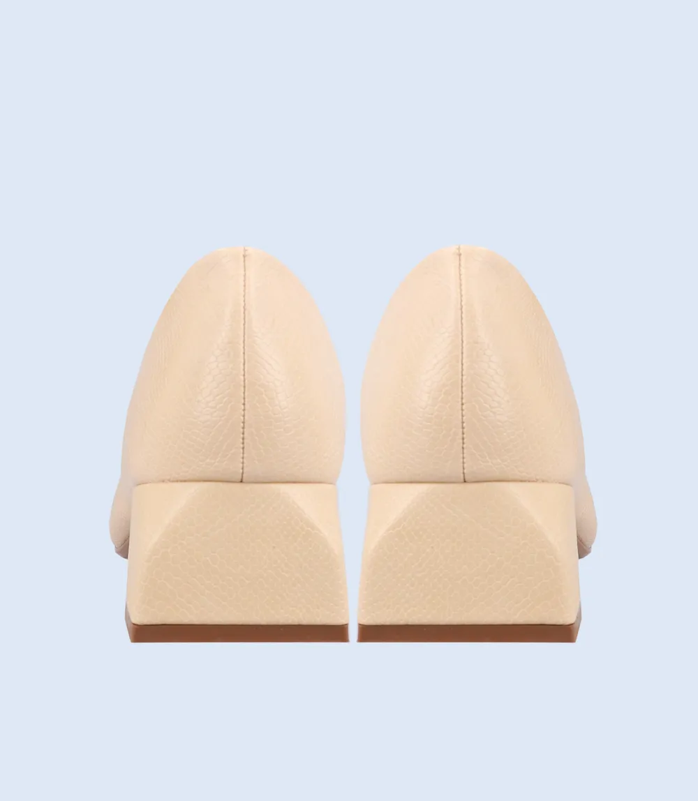 BW8631-BEIGE-Women Casual Court Shoes