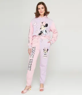 Cakeworthy Pink & Purple Colorblock Minnie Mouse Joggers