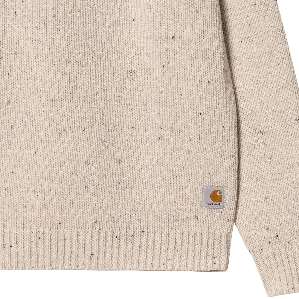 CARHARTT WIP ANGLISTIC SWEATER // SPECKLED MOONBEAM