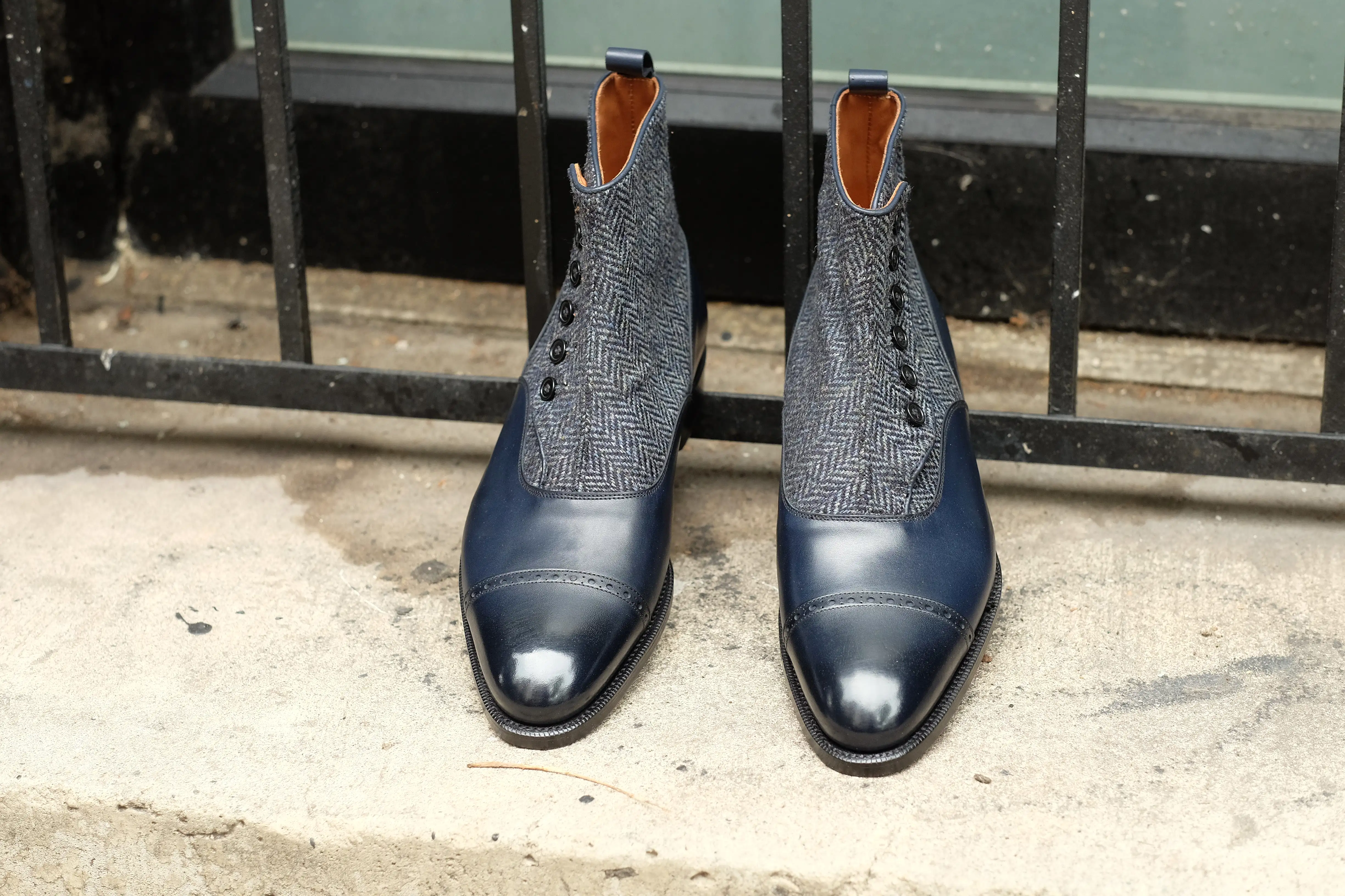 Carkeek II - Midnight Calf / Blue Tweed