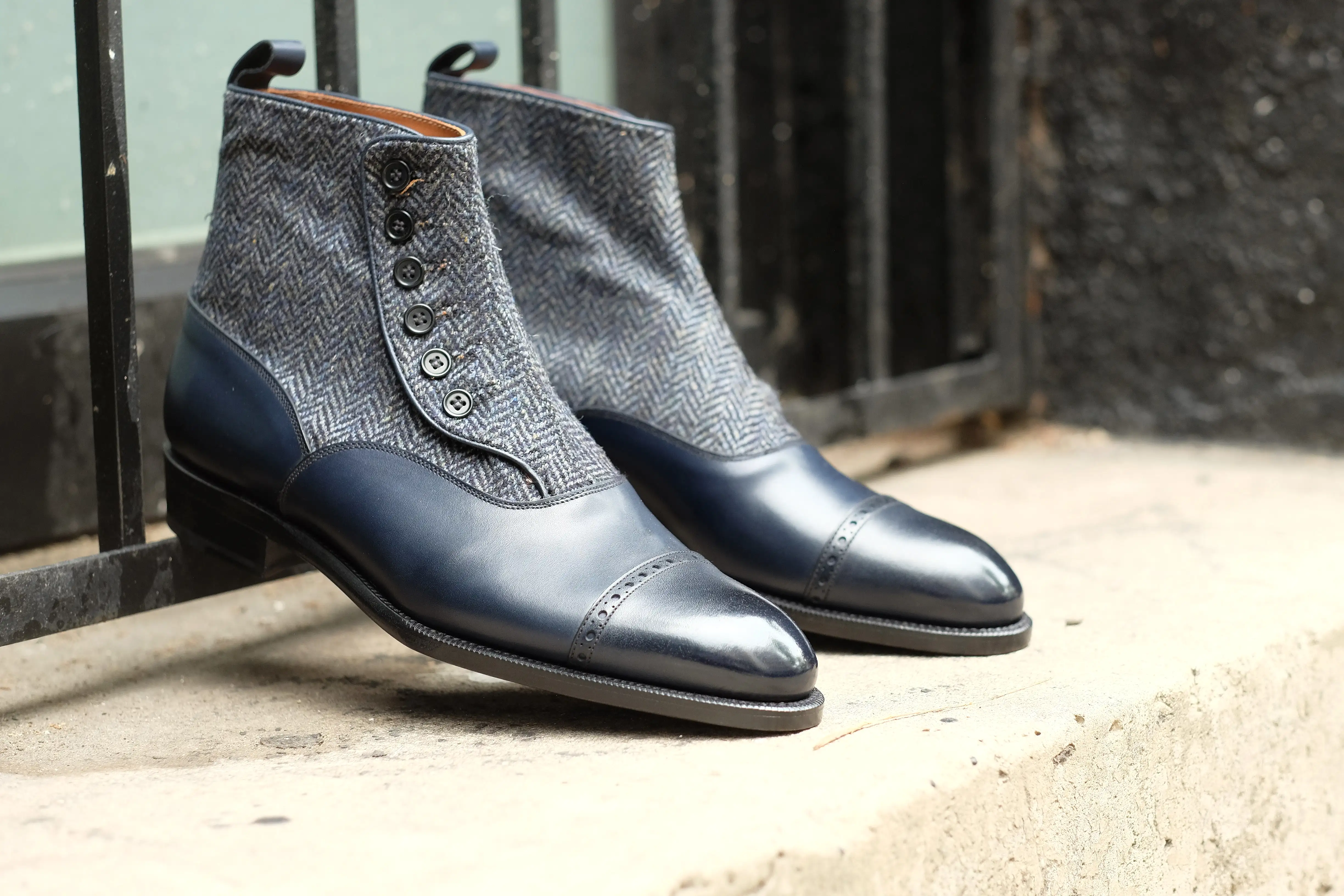 Carkeek II - Midnight Calf / Blue Tweed