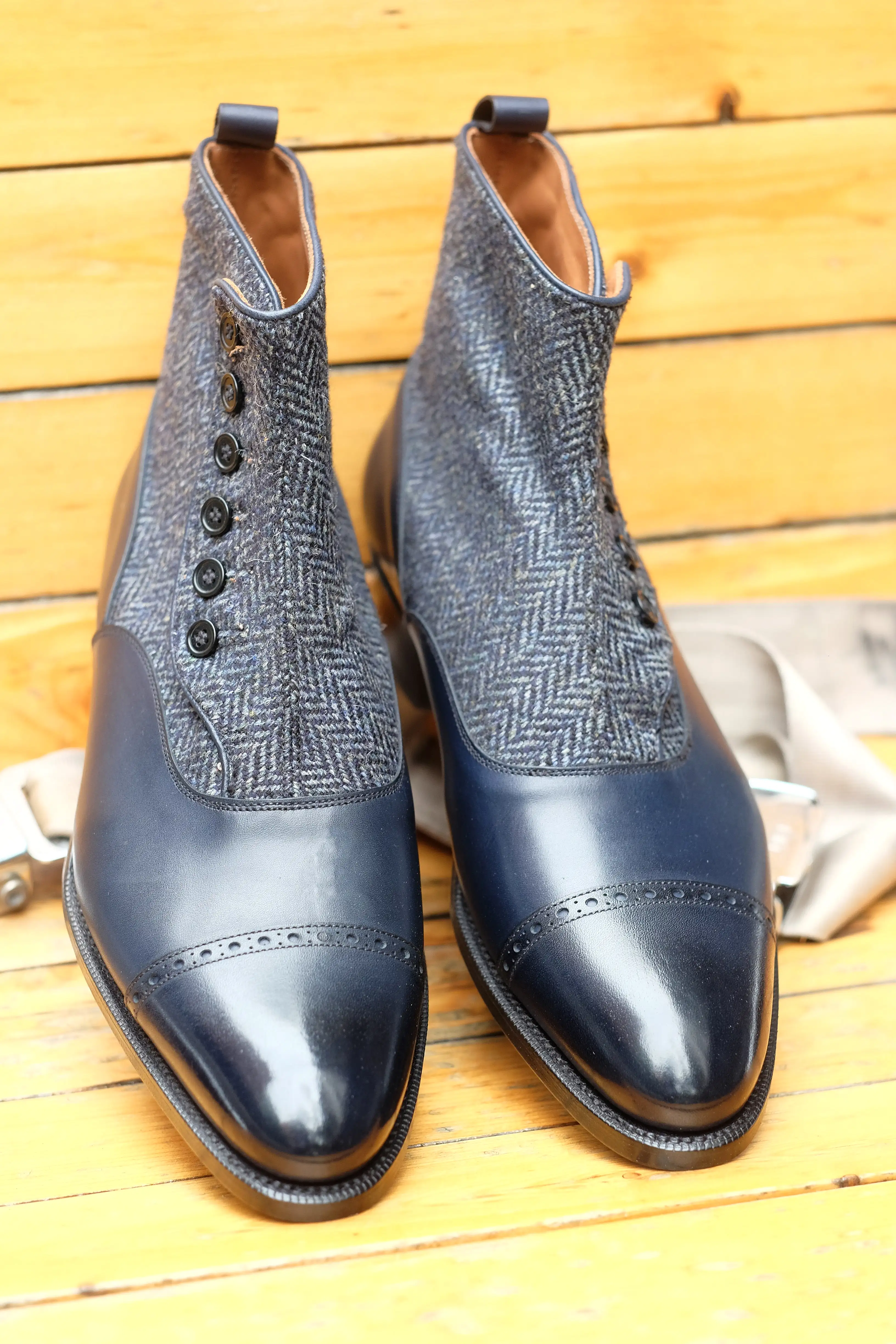 Carkeek II - Midnight Calf / Blue Tweed