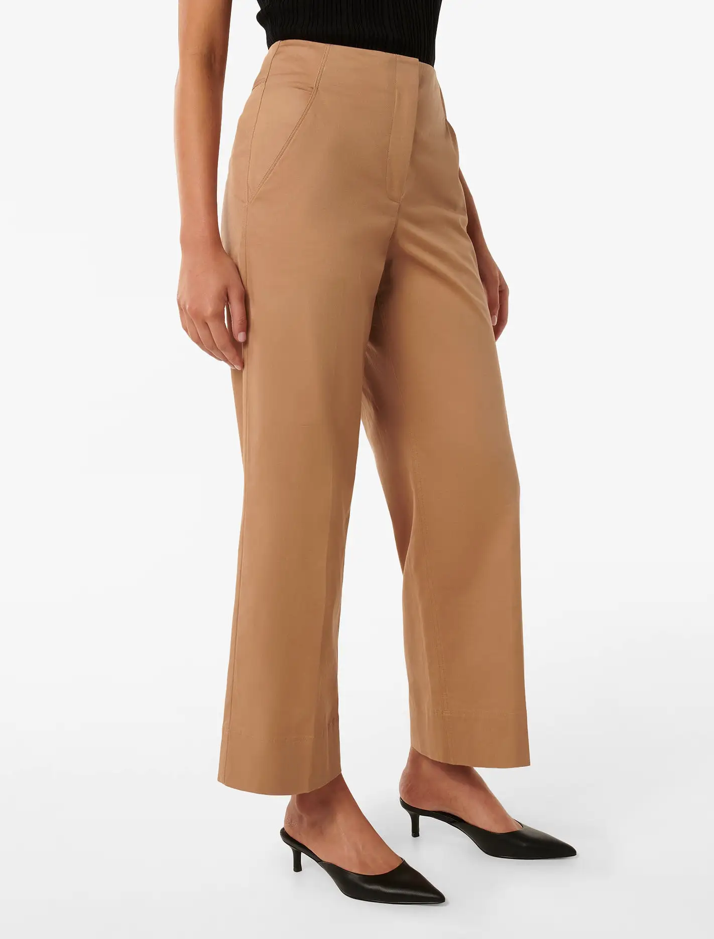 Cassandra Cropped Straight Pants