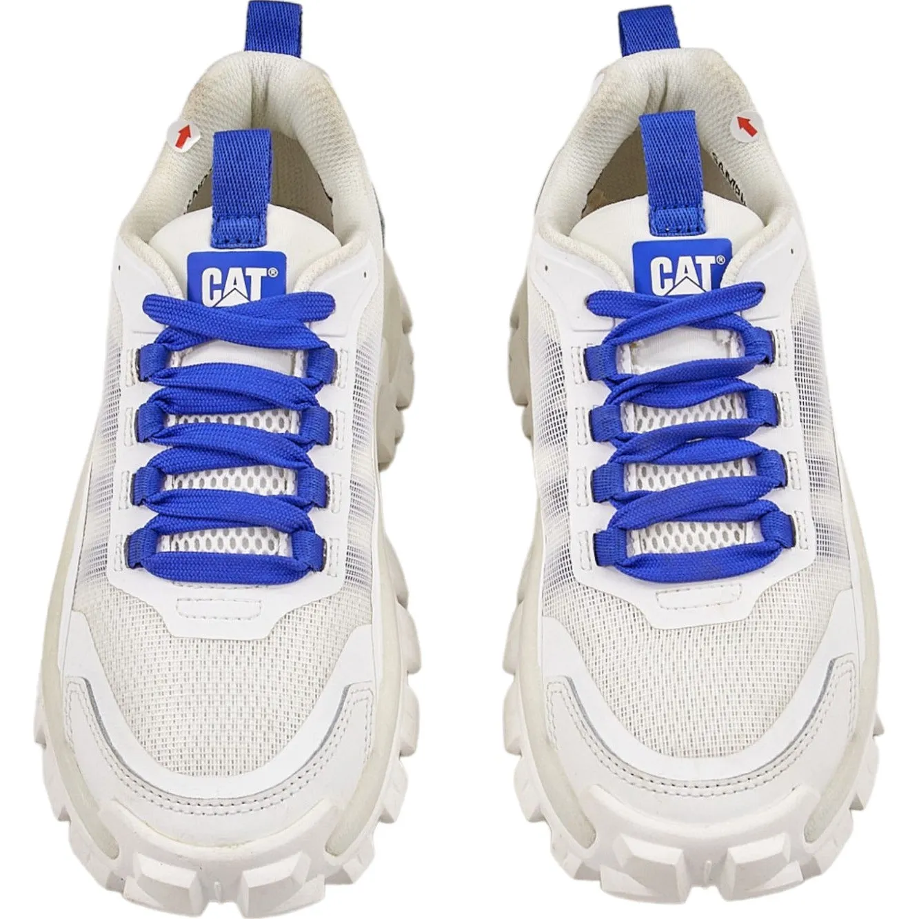 CAT White Mesh Sneakers