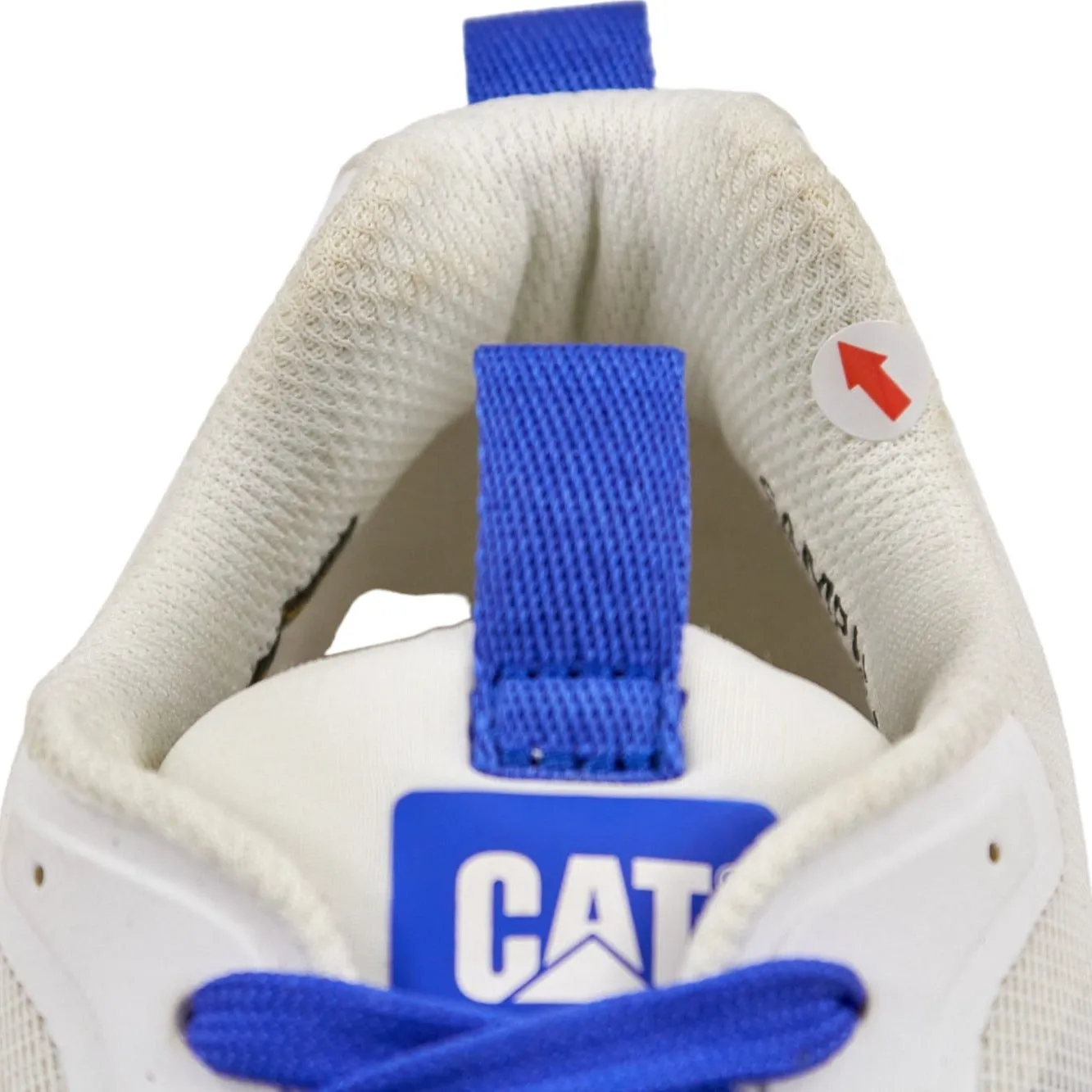 CAT White Mesh Sneakers