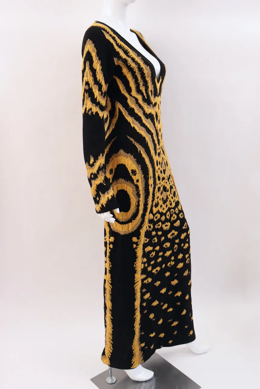 CAVALLI Animal Print Sweater Dress