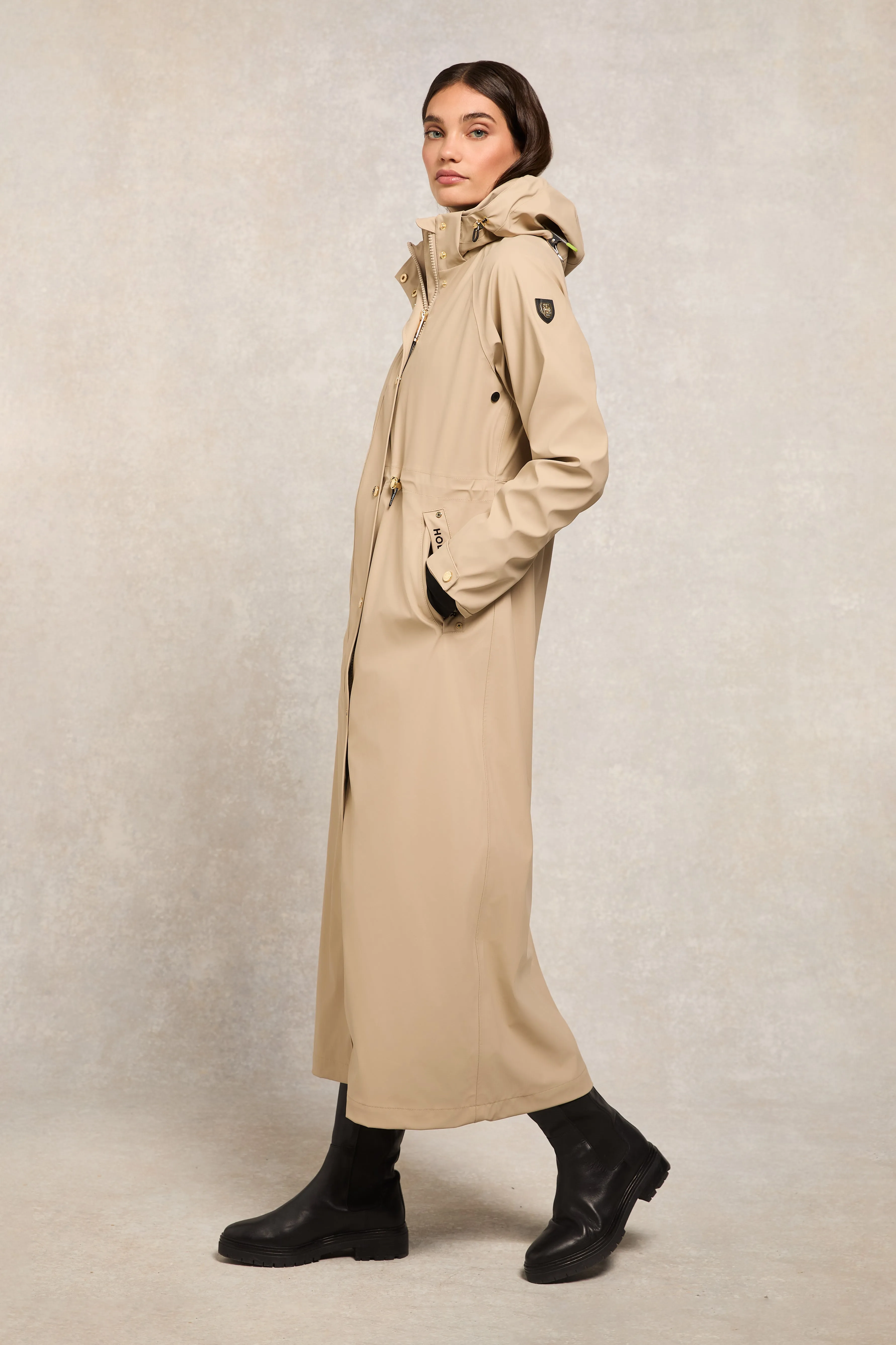 Chartwell Longline Rain Parka (Stone)