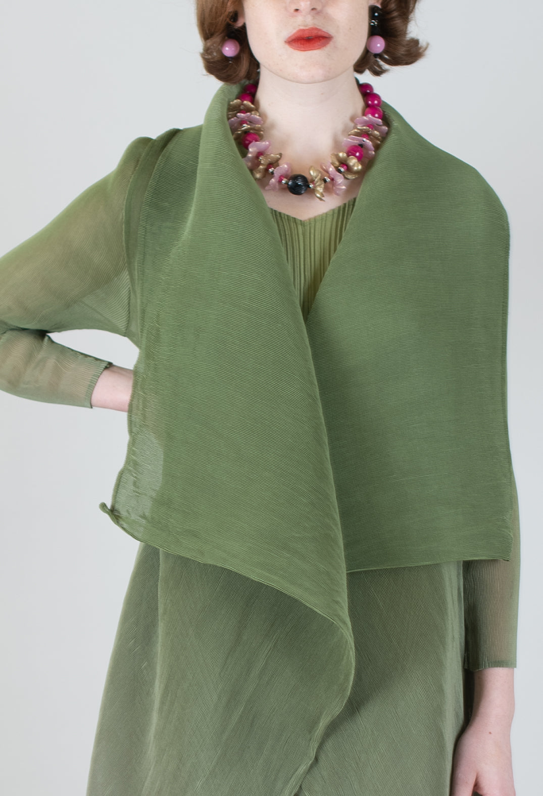 Collare Coat in Peridot