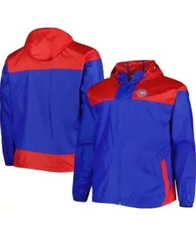 Columbia Men's MLB Chicago Cubs Flash Forward Challenger Omni-Shade Full-Zip Windbreaker