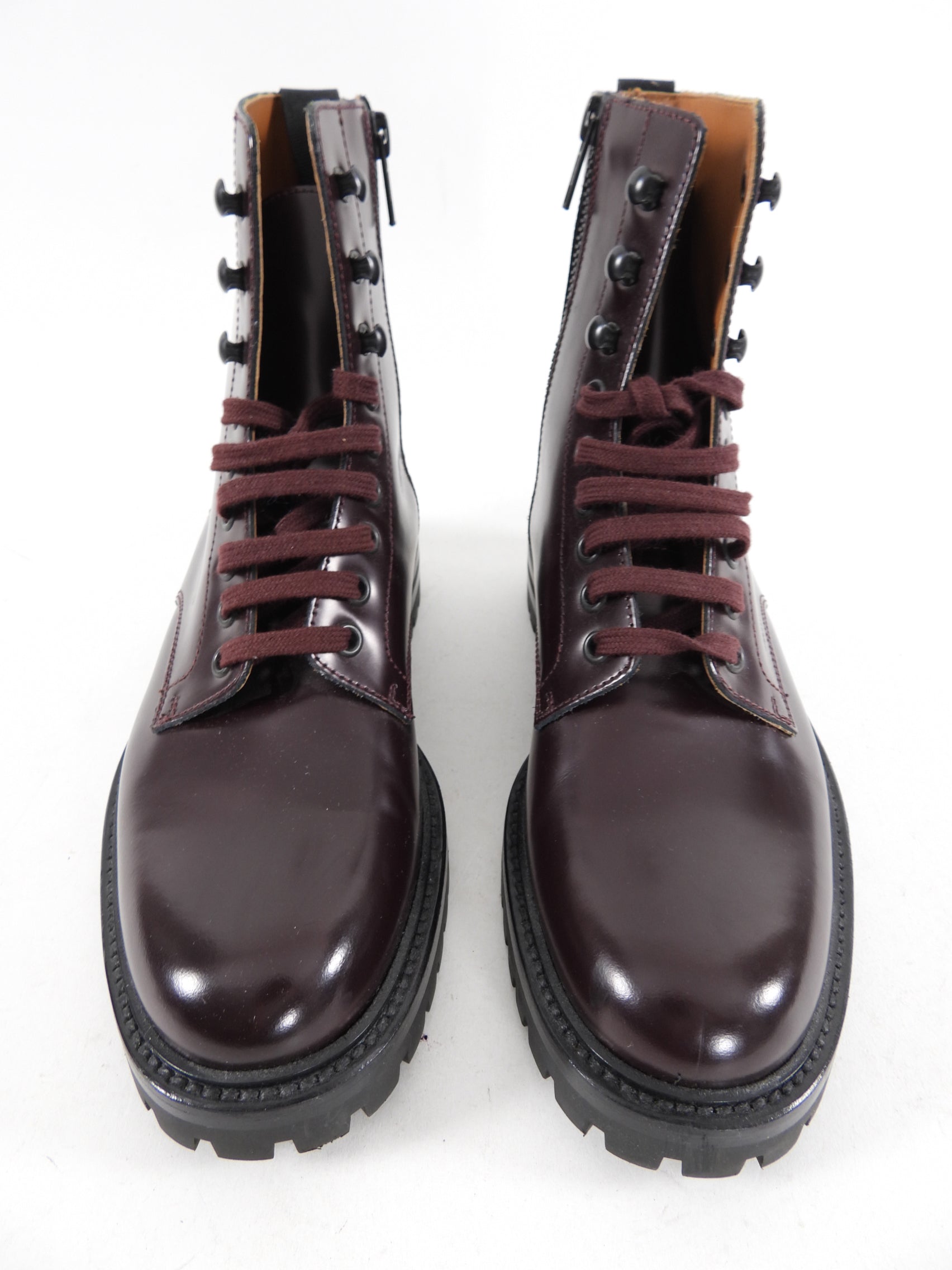 Common Projects Burgundy Leather Ankle Boots - EU37