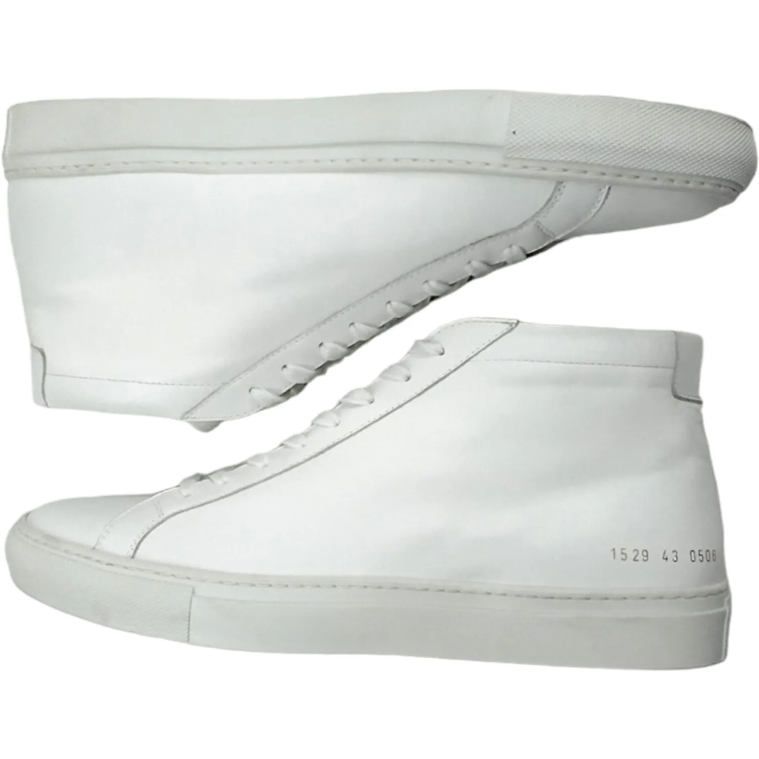 Common Projects White Original Achilles Mid Sneakers