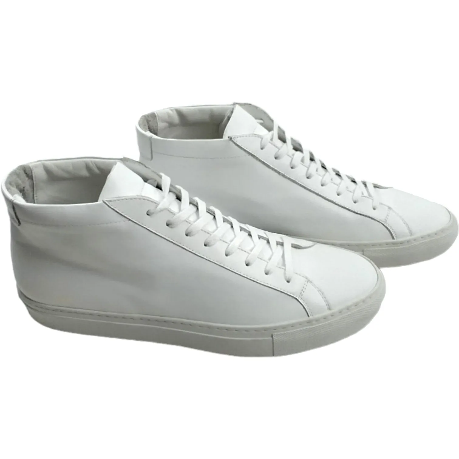 Common Projects White Original Achilles Mid Sneakers