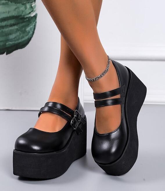 Cute Pumps Platform Wedges Sweet Gothic Shoes