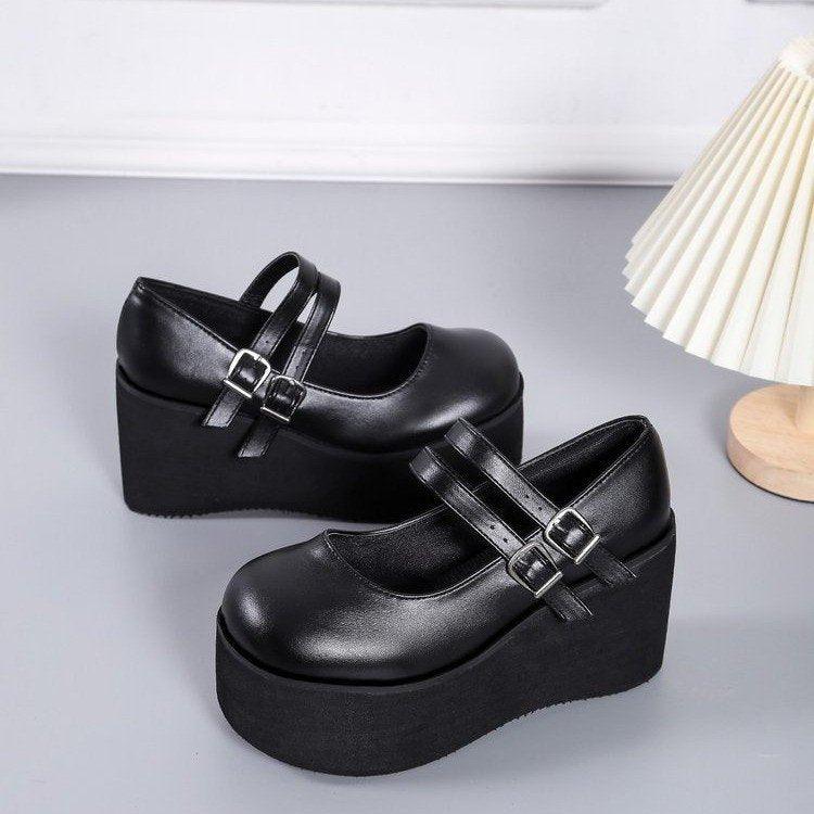 Cute Pumps Platform Wedges Sweet Gothic Shoes