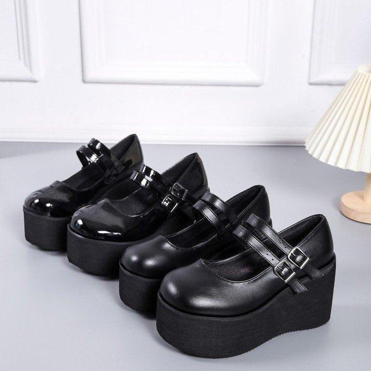 Cute Pumps Platform Wedges Sweet Gothic Shoes